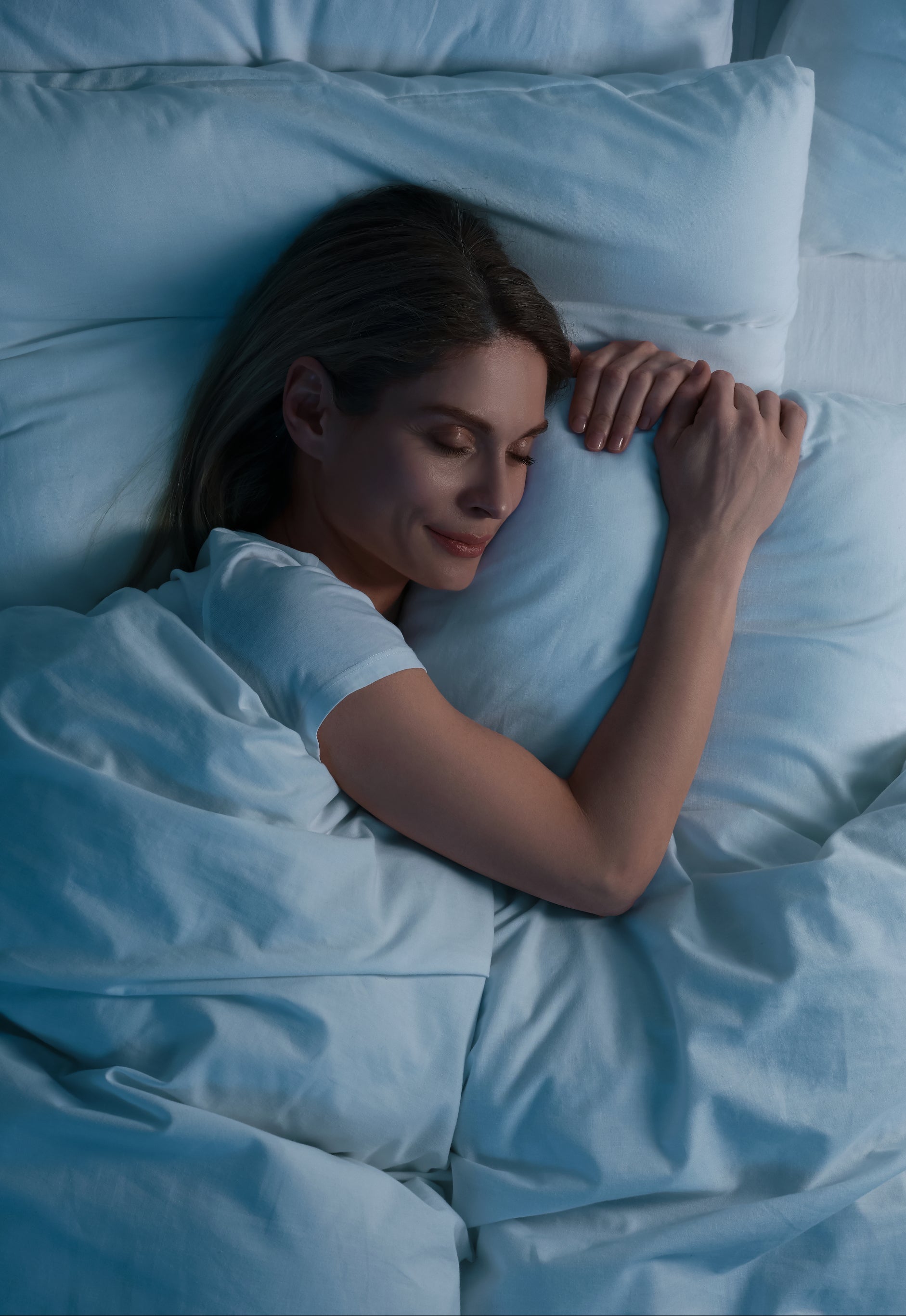 Person reviewing Vita AI sleep report after waking up