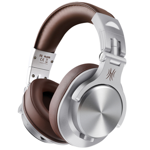 OneOdio A70 Silver Brown Wireless DJ Headphones