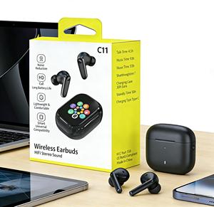 C11 TWS Earbuds ANC ENC Noise Cancelling Smart Screen