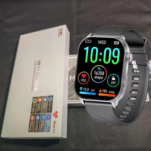 Baolubao Square Smart Watch Unisex Adults 44-49mm Touchscreen Fitness Tracker LED Flashlight AI Voice Assistant Heart Rate Sleep