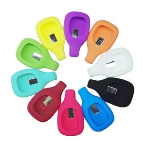 PVC Smartwatch Band Case with Charm and Pin Buckle Elastic Accessories