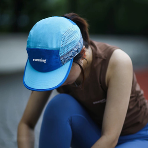 High Quality Running Cap Custom Athletic Marathon Hiking Cycling Racing Training Gym Running Hats Caps 5 Panel Hat Cap for Man