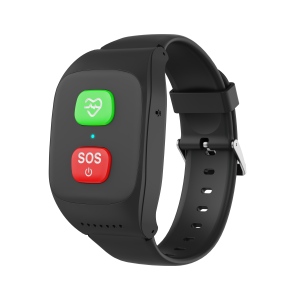 SOS Heart Rate Tracker & Call Reminder Bracelet with TFT Display Silicone Band IP67 Waterproof