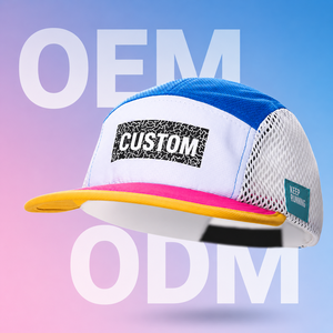OEM Performance Mesh Camp Cap with Custom Logo Sublimated Trail Sports Hat